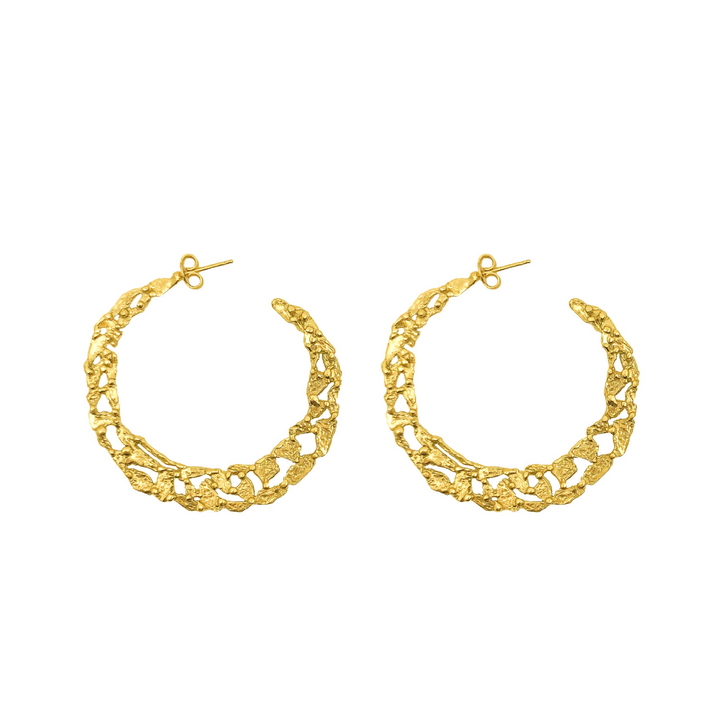 Pebbles Hoop Earrings - Giulia Barela Gioielli/Jewlery