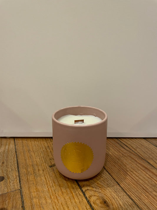 Artisanal Cornucopia Candles - Limited Edition (Pink Ceramic Soy Wax Candles)