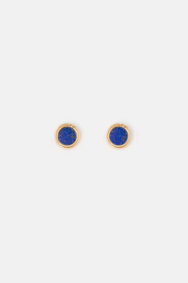 Uroboro Stone Earrings Lapis