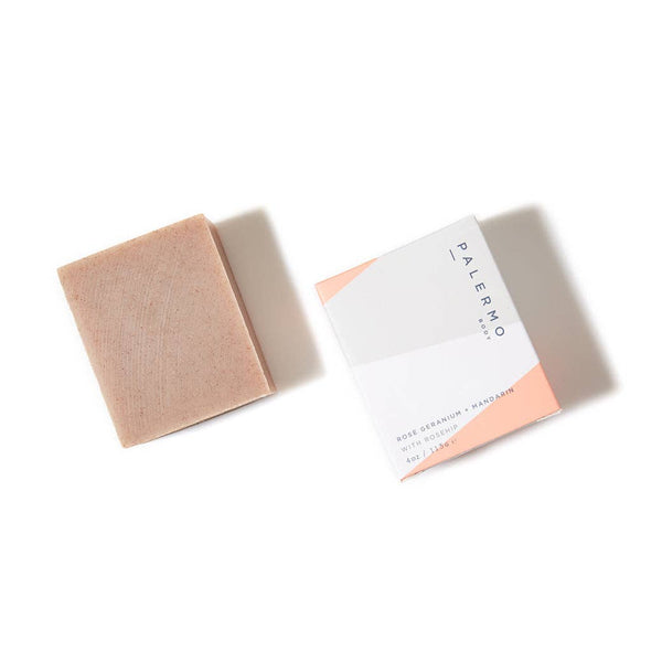 Palermo Body - 4oz | Rose Geranium + Mandarin with Rosehip Soap